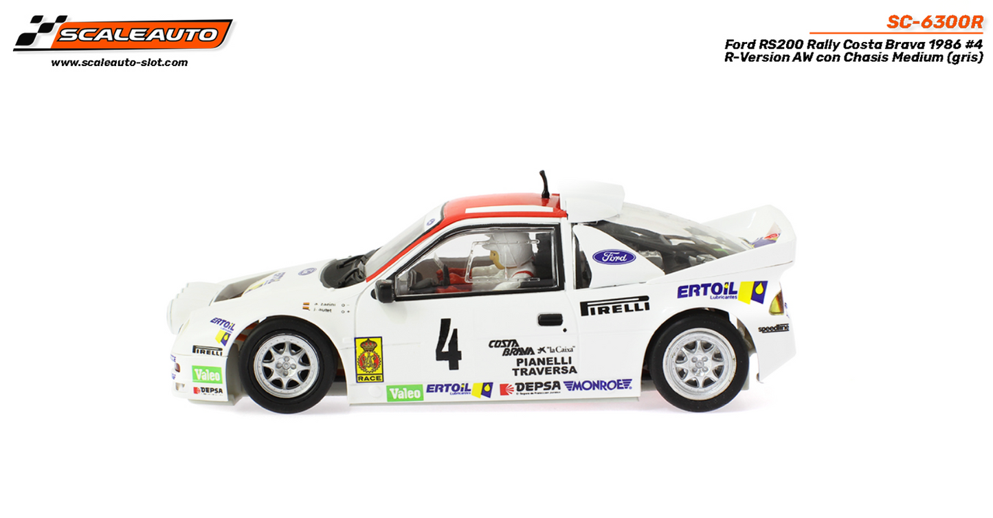 Scaleauto SC-6300R - Ford RS200 #4 - '86 Rally Costa Brava - R4WD Series