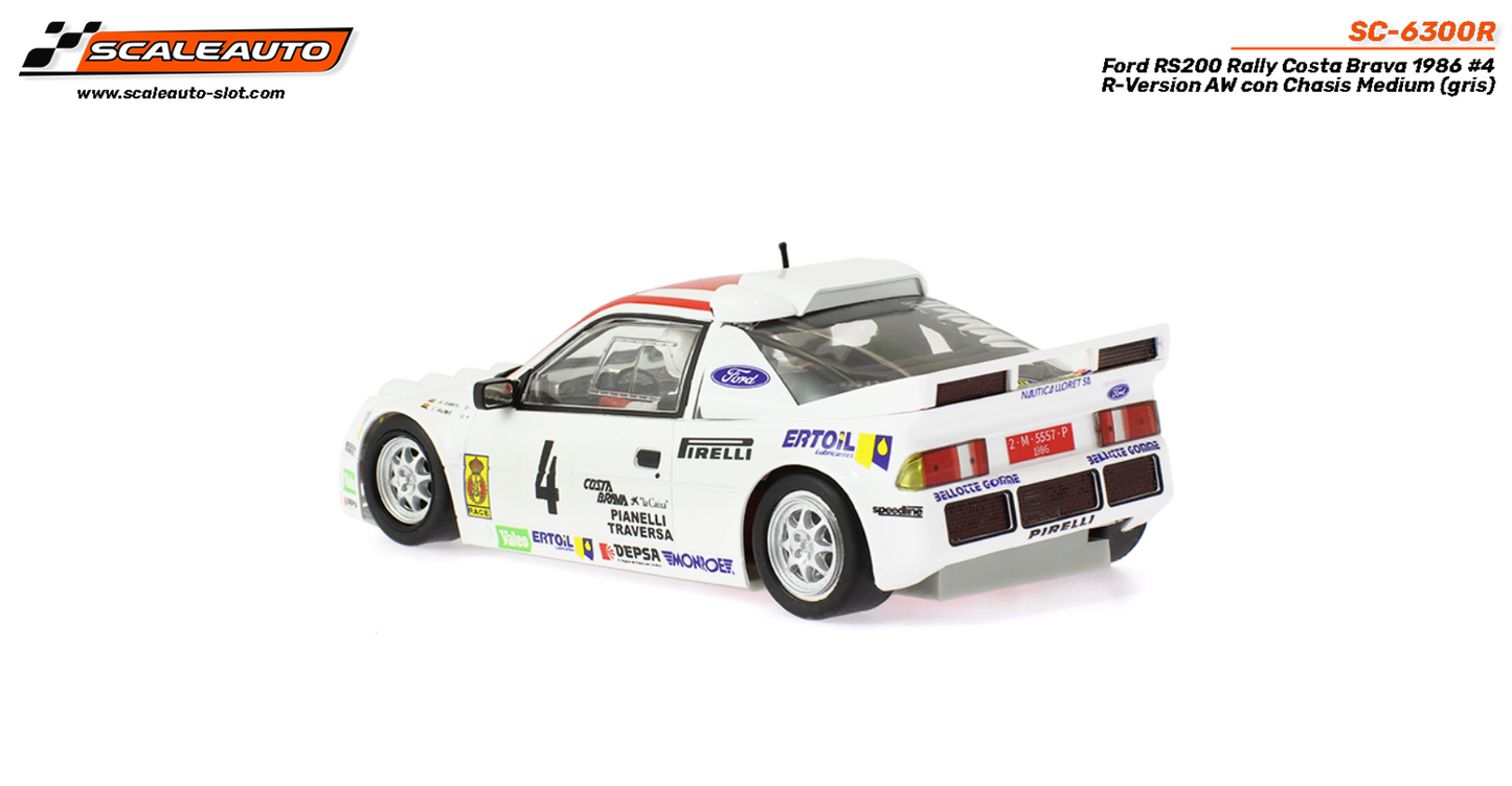 Scaleauto SC-6300R - Ford RS200 #4 - '86 Rally Costa Brava - R4WD Series