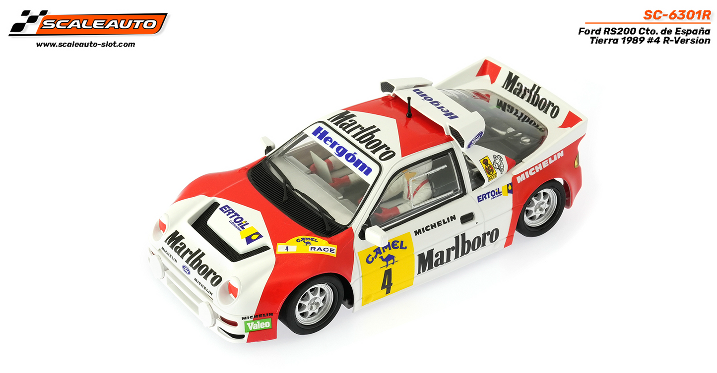 Scaleauto SC-6301R - PRE-ORDER NOW!!! - Ford RS200 #4 - '89 CTO España Tierra - R4WD Series