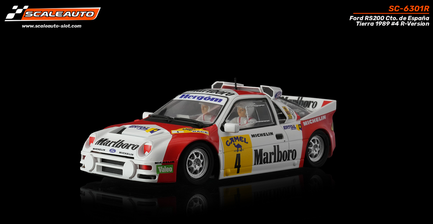 Scaleauto SC-6301R - PRE-ORDER NOW!!! - Ford RS200 #4 - '89 CTO España Tierra - R4WD Series