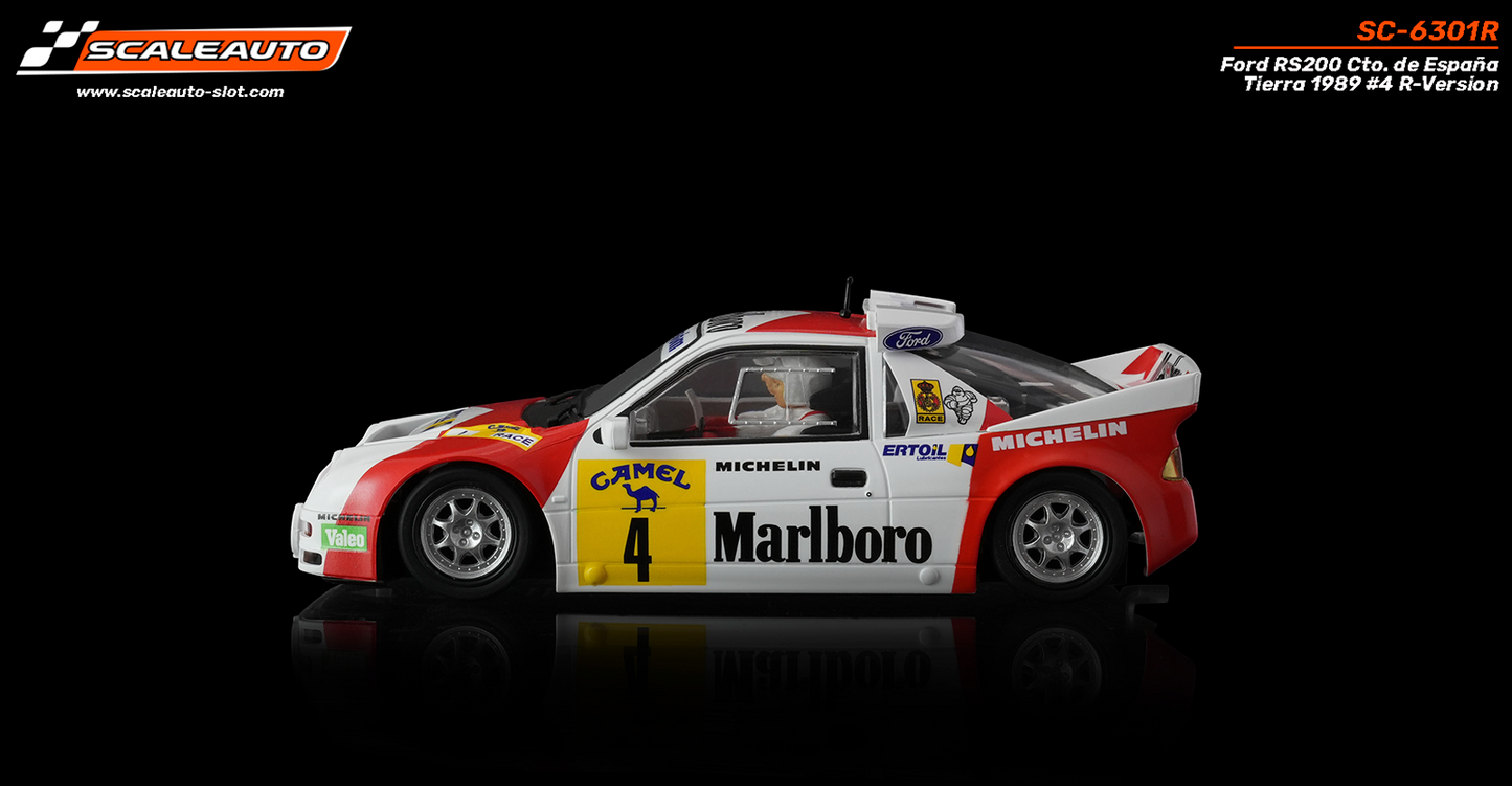 Scaleauto SC-6301R - PRE-ORDER NOW!!! - Ford RS200 #4 - '89 CTO España Tierra - R4WD Series