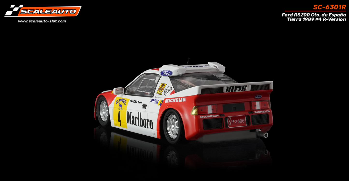 Scaleauto SC-6301R - PRE-ORDER NOW!!! - Ford RS200 #4 - '89 CTO España Tierra - R4WD Series