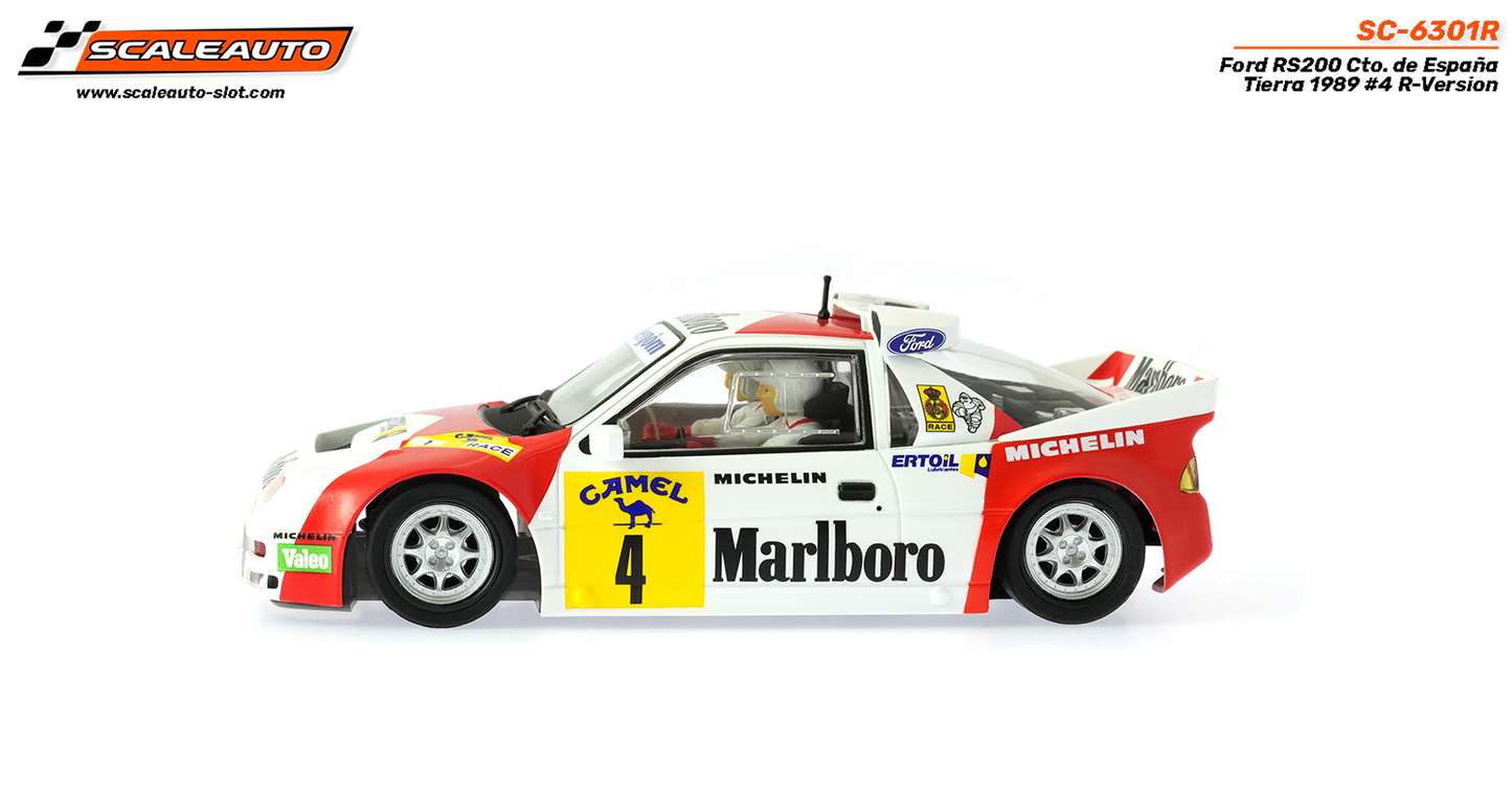 Scaleauto SC-6301R - PRE-ORDER NOW!!! - Ford RS200 #4 - '89 CTO España Tierra - R4WD Series