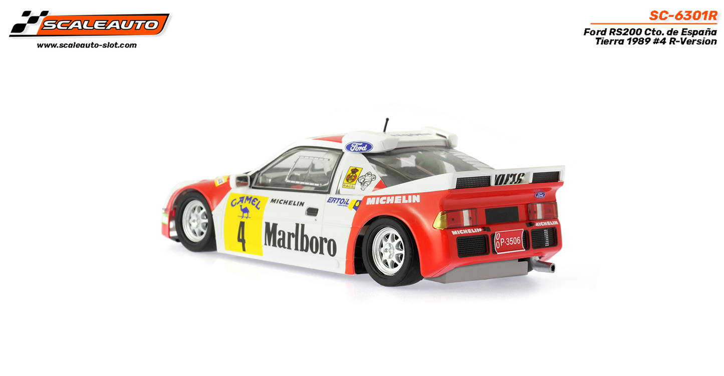 Scaleauto SC-6301R - PRE-ORDER NOW!!! - Ford RS200 #4 - '89 CTO España Tierra - R4WD Series