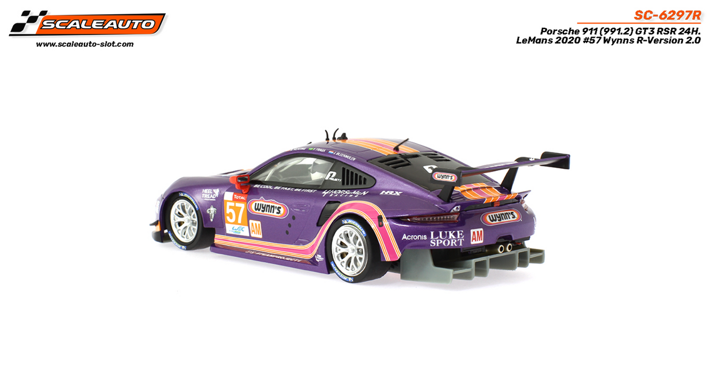 Scaleauto SC-6297R - Porsche 911.2 GT3 RSR - Wynn's #57 - '20 24h Le Mans - R Series