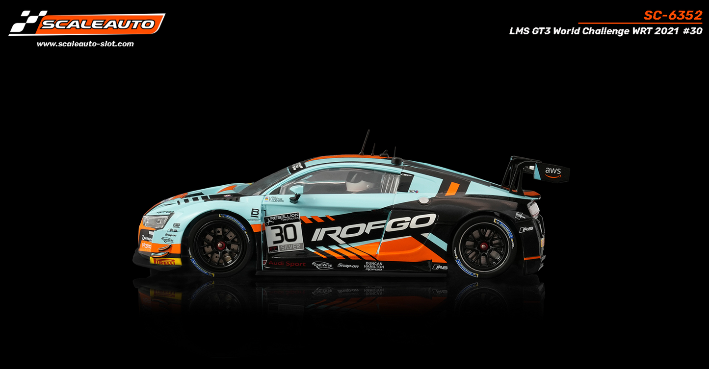 Scaleauto SC-6352 - PRE-ORDER NOW!!! - Audi R8 LMS GT3 - Rofgo #30 - '21 World Challenge WRT - Home Series