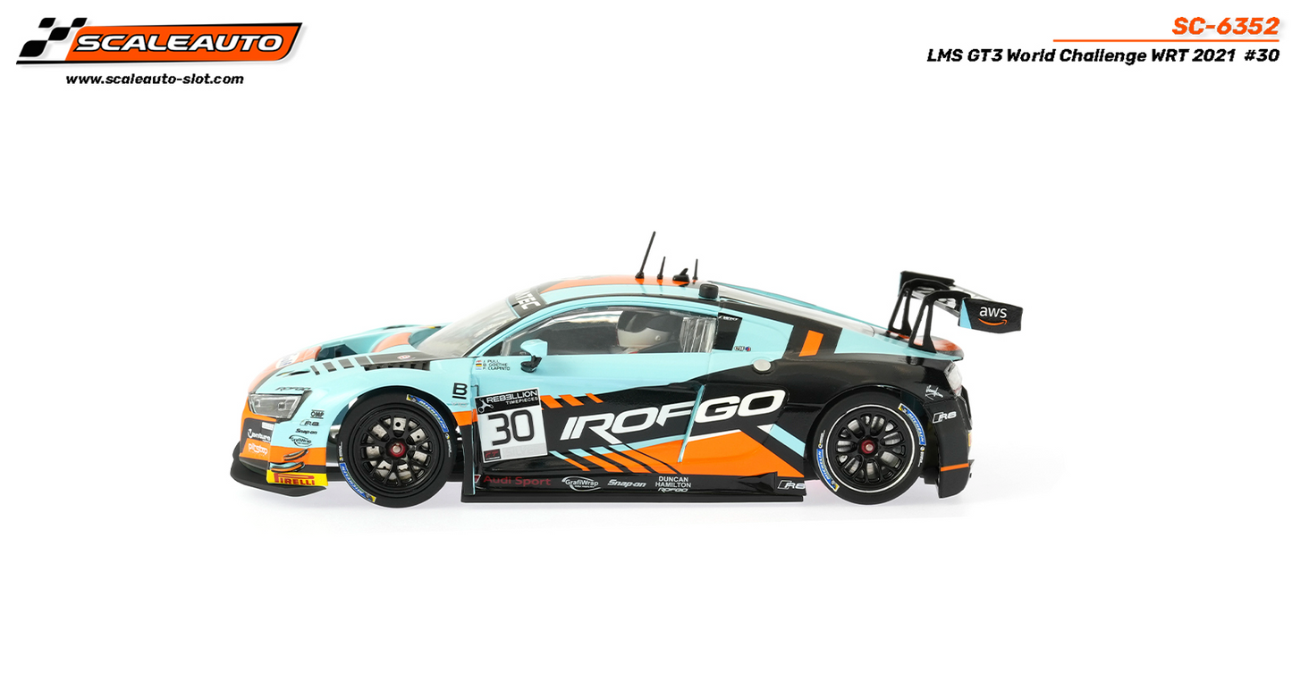 Scaleauto SC-6352 - PRE-ORDER NOW!!! - Audi R8 LMS GT3 - Rofgo #30 - '21 World Challenge WRT - Home Series