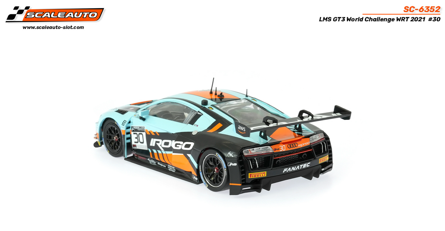 Scaleauto SC-6352 - PRE-ORDER NOW!!! - Audi R8 LMS GT3 - Rofgo #30 - '21 World Challenge WRT - Home Series