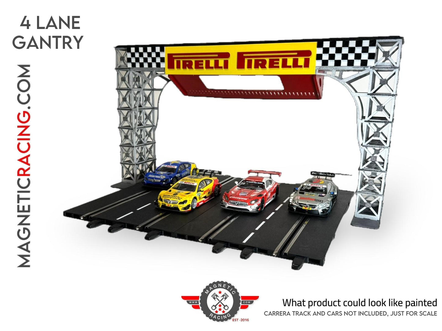 Magnetic Racing MRA082-4 - Smart Phone Gantry 4 Lane