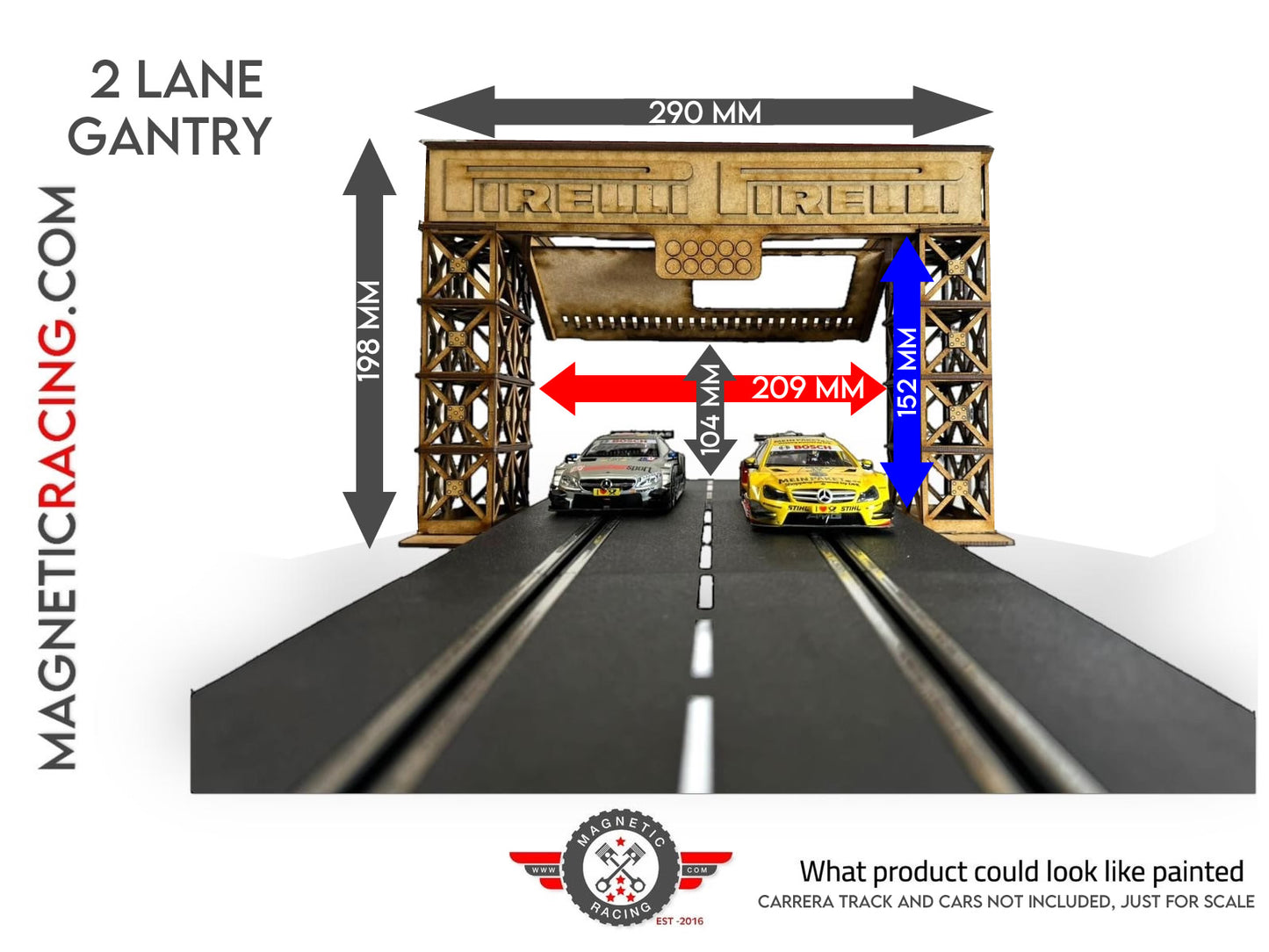 Magnetic Racing MRA082-2 - Smart Phone Gantry 2 Lane