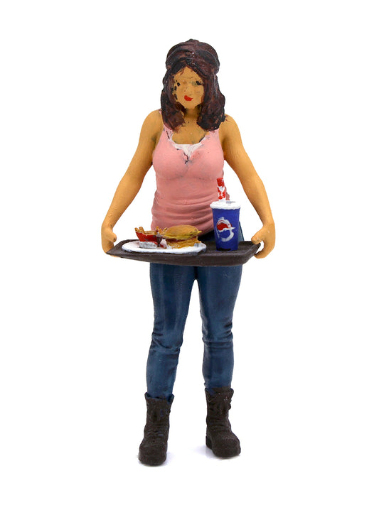 Tara Figures TAR008 - Woman with Tray of Food