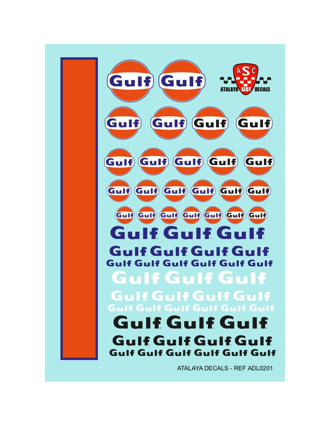 Atalaya Decals ADL0201 Gulf