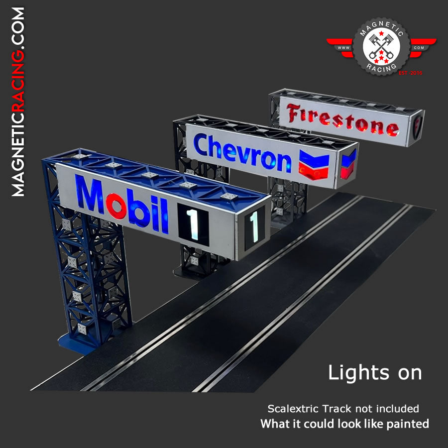 Magnetic Racing MRA070-Chev - Light up Half Gantry Kit (CHEVRON)