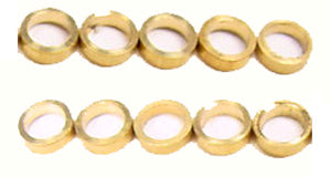 NSR4813 AXLE SPACERS 3/32 .040" BRASS (10pcs)