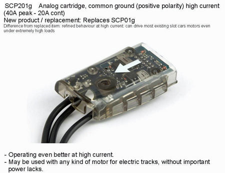 Slot.it SCP201G - Controller cartridge - Analog, High Current - Positive Polarity