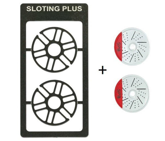 Sloting Plus SP029924 - Daytona Hubcaps + Brake Discs - for 16.9mm wheels
