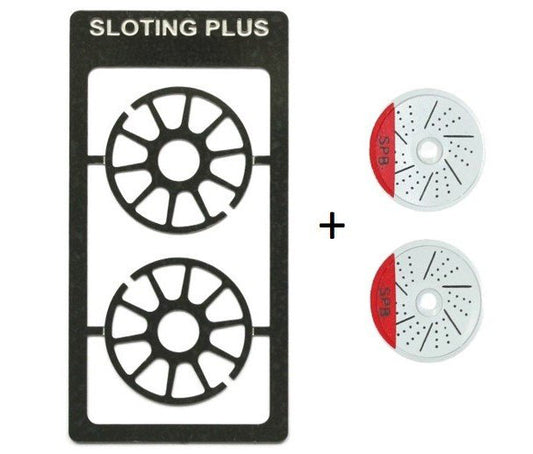 Sloting Plus SP029917 - Imola Hubcaps + Brake Discs - for 15.9mm wheels