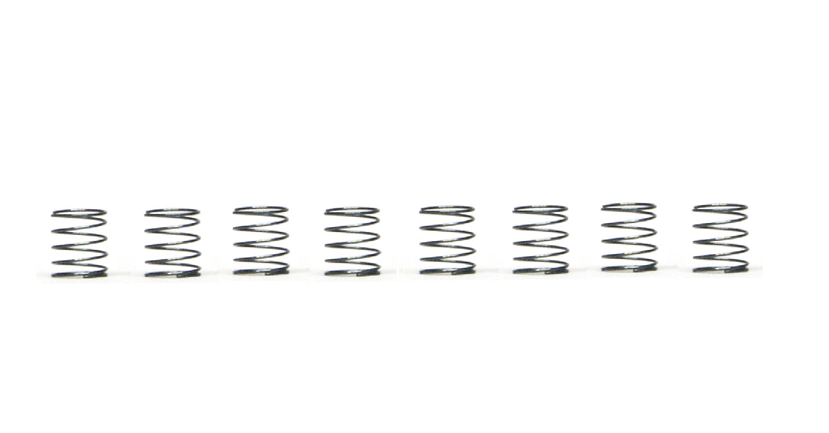 Slot.it CH55D - Short, Ultra-Soft Springs - for use with Suspension Kit CH47B - pack of 8