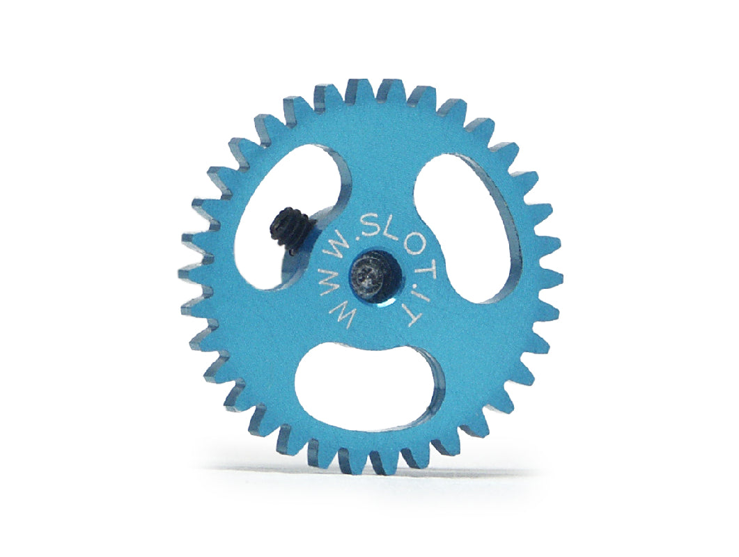 Slot.it GS1834 - Sidewinder Spur Gear - 34T - Lightweight Ergal - 18mm diameter