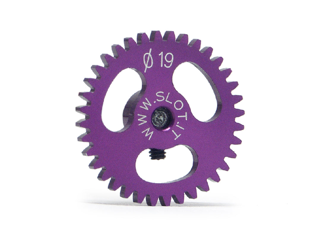 Slot.it GS1936 - Sidewinder Spur Gear - 36T - Lightweight Ergal - 19mm diameter