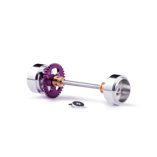 Slot.it KK02B - Axle Assembly Starter Kit - Sidewinder - 36T - 15.8 x 8.2 Wheels