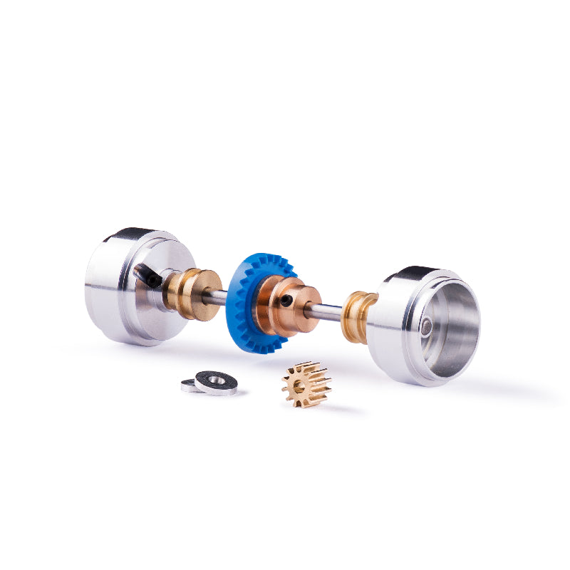 Slot.it KK03C - Axle Assembly Starter Kit - Inline - 9T/26T - 17.3 x 9.75mm Wheels - for Carrera