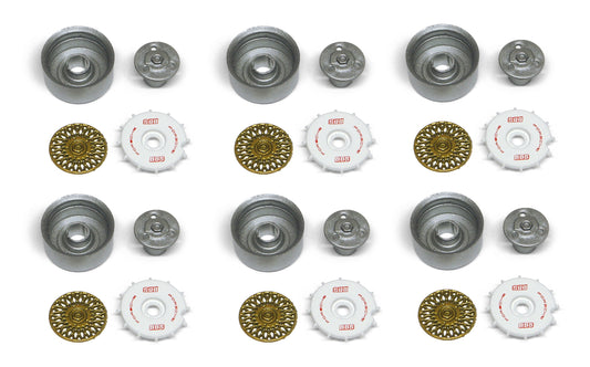 Slot.it PA55 - Wheel Inserts - BBS type - for Group C cars - pack of 6