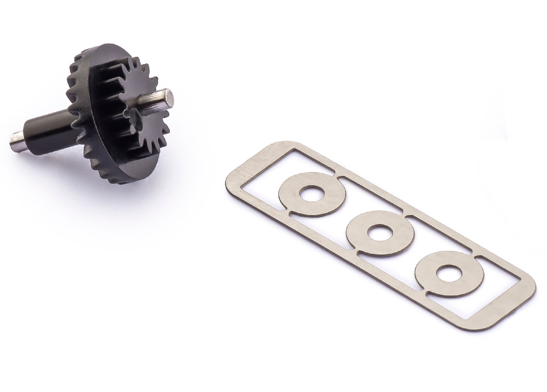 Policar PGI2516-BG - Crown Gear, 25T, with Spur Gear, 16T, plastic bevel, with spacers