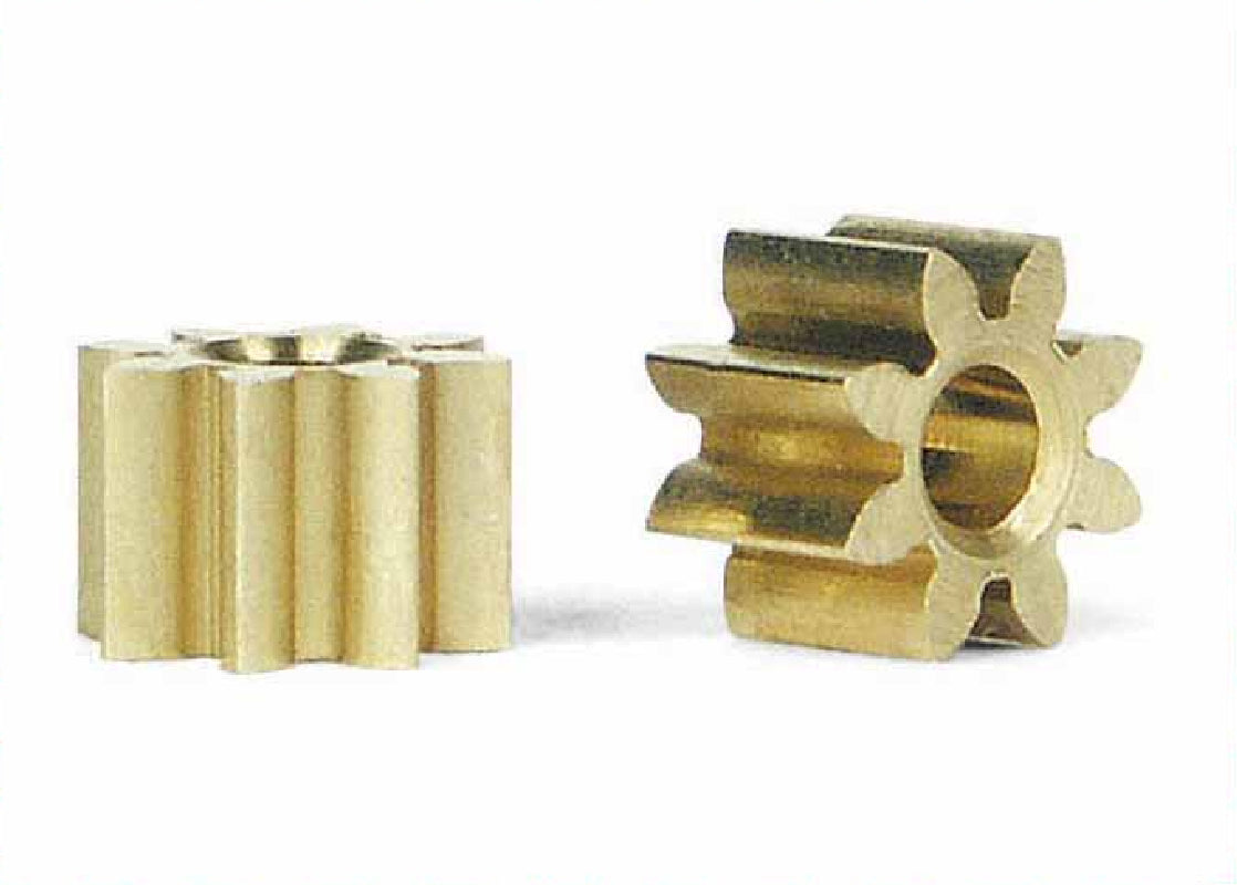 Slot.it PI08 - Brass Pinions - 8T - 5.5mm - pair