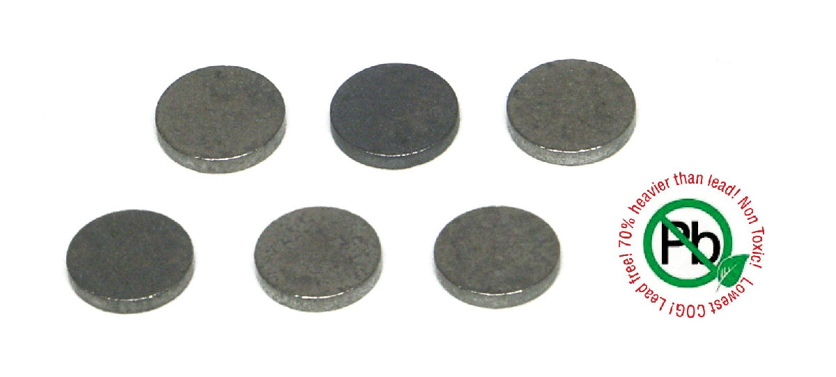 Slot.it SP24 - Tungsten Ballast - Disc 6.3 x 1mm - 0.5g